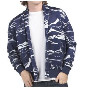 Greyson Lake Como Chene Shawl Cardigan XL Sweater Performance Golf Navy Blue NWT